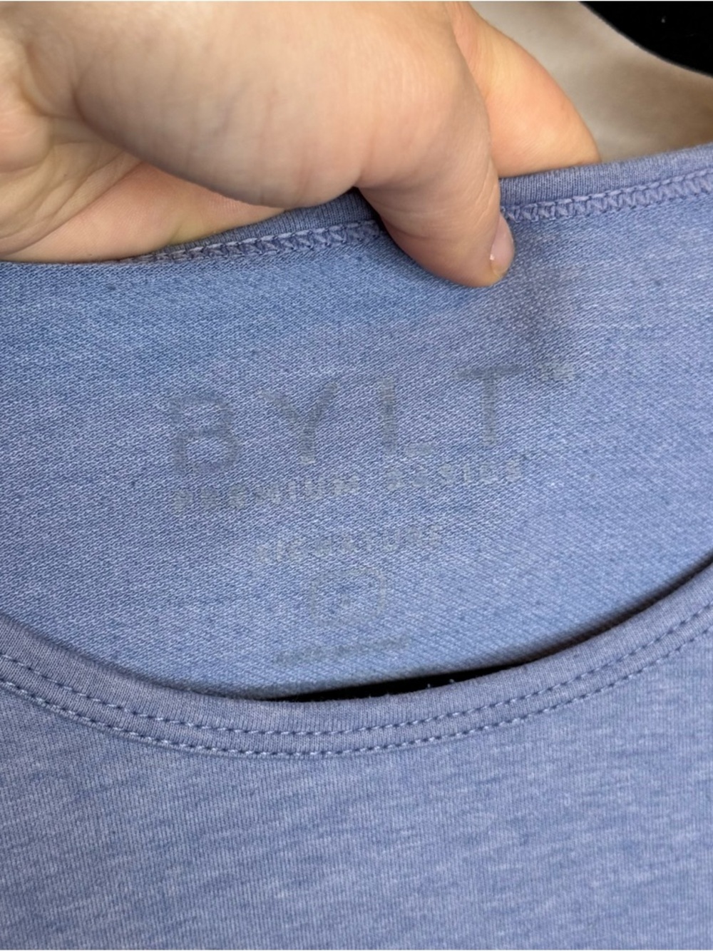BYLT Men’s Short Sleeve Tee Shirt Athletic Light Blue - Picture 5 of 9